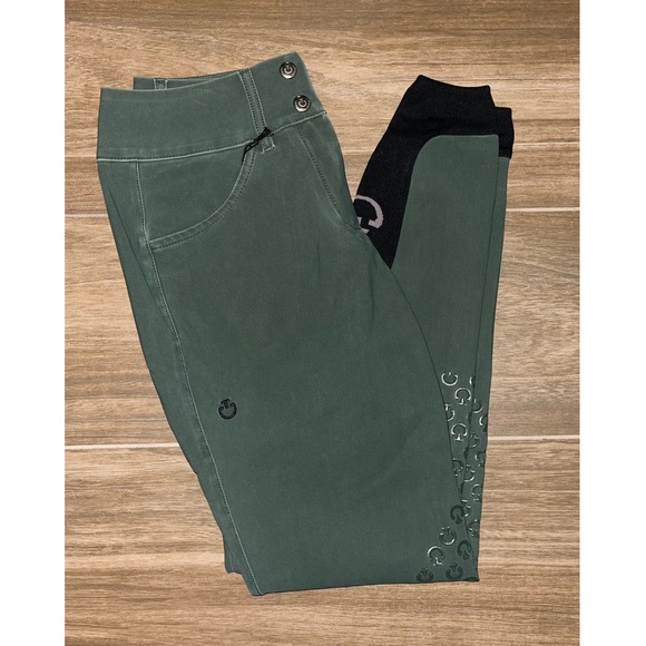 NWOT Cavalleria Toscana American Breeches Forest Green - Picture 2 of 9